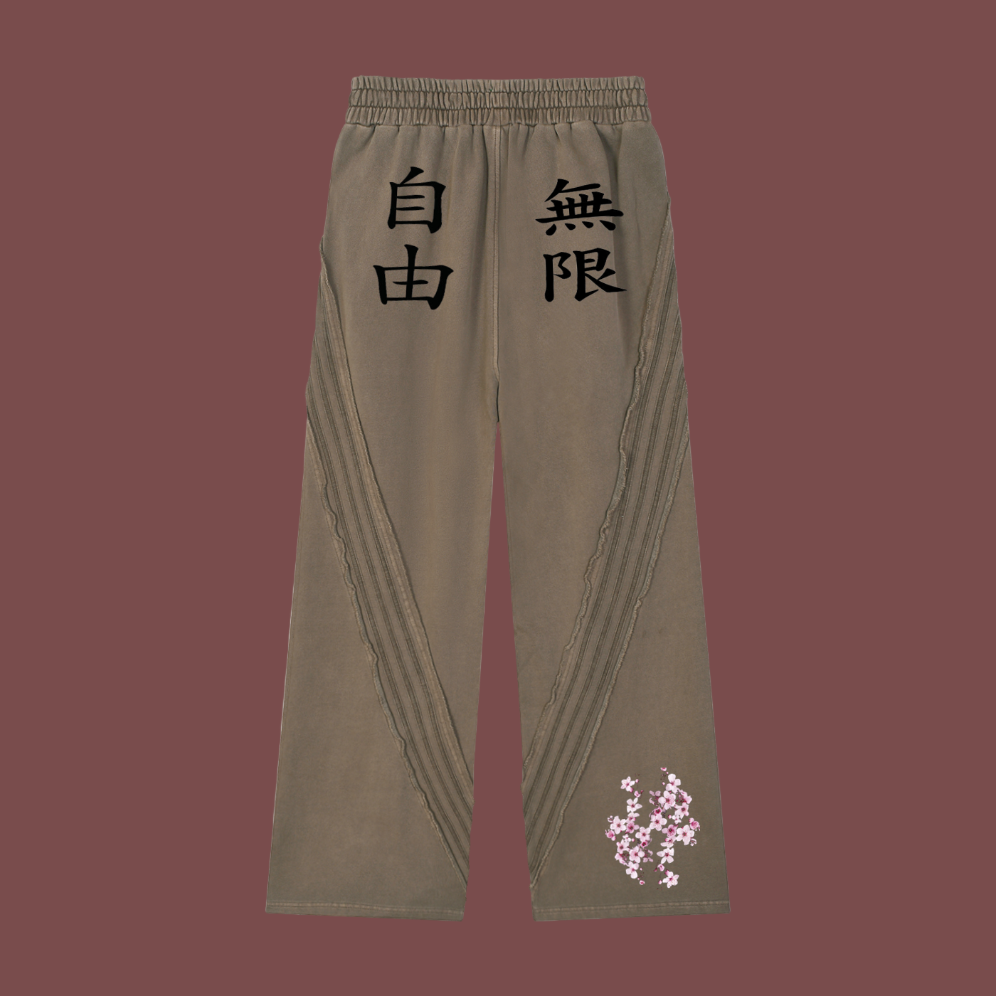 100% cotton. FREEDOM.limitless japenese style sweatpants.