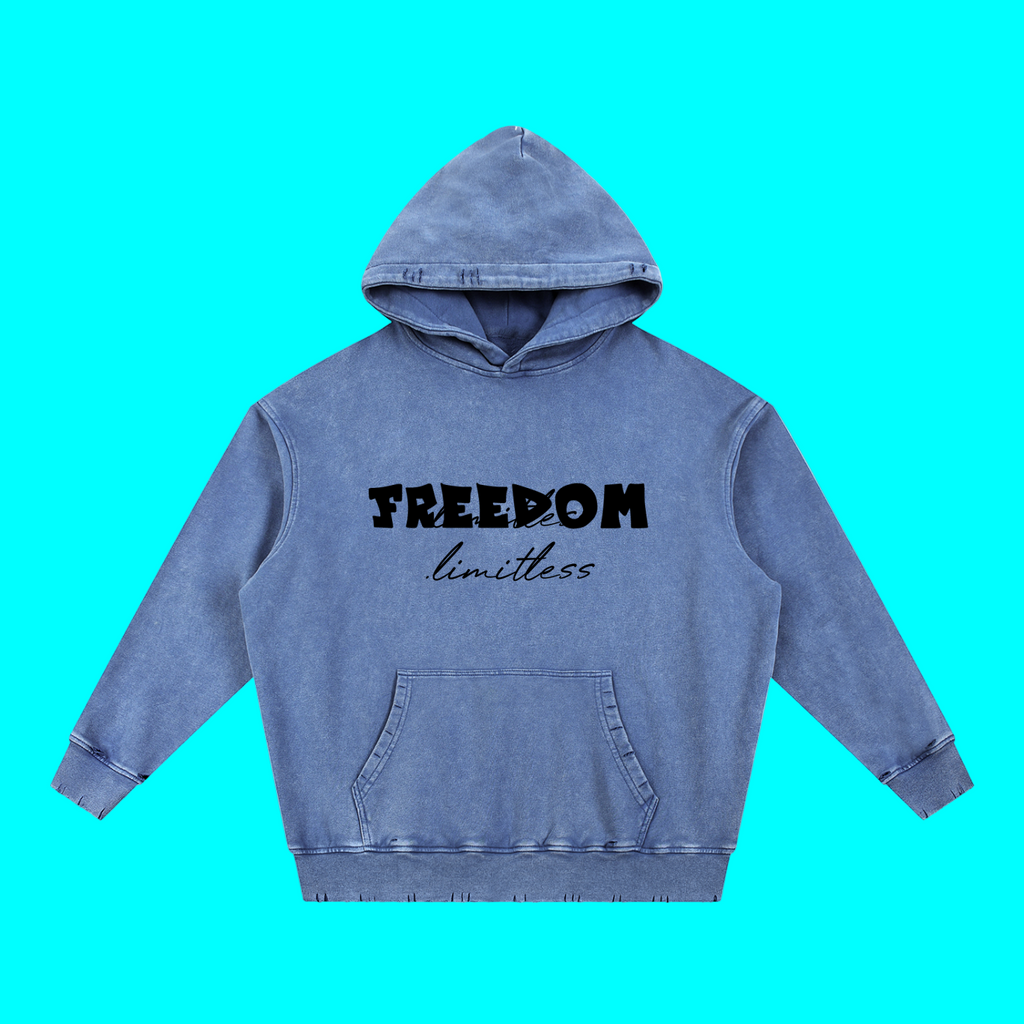 100% cotton FREEDOM. Limitless hoodie