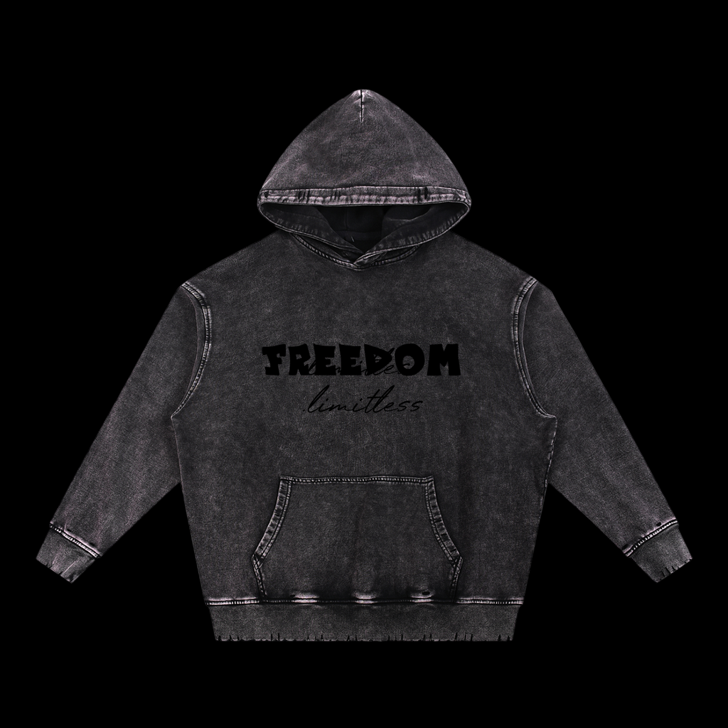 100% cotton FREEDOM. Limitless hoodie