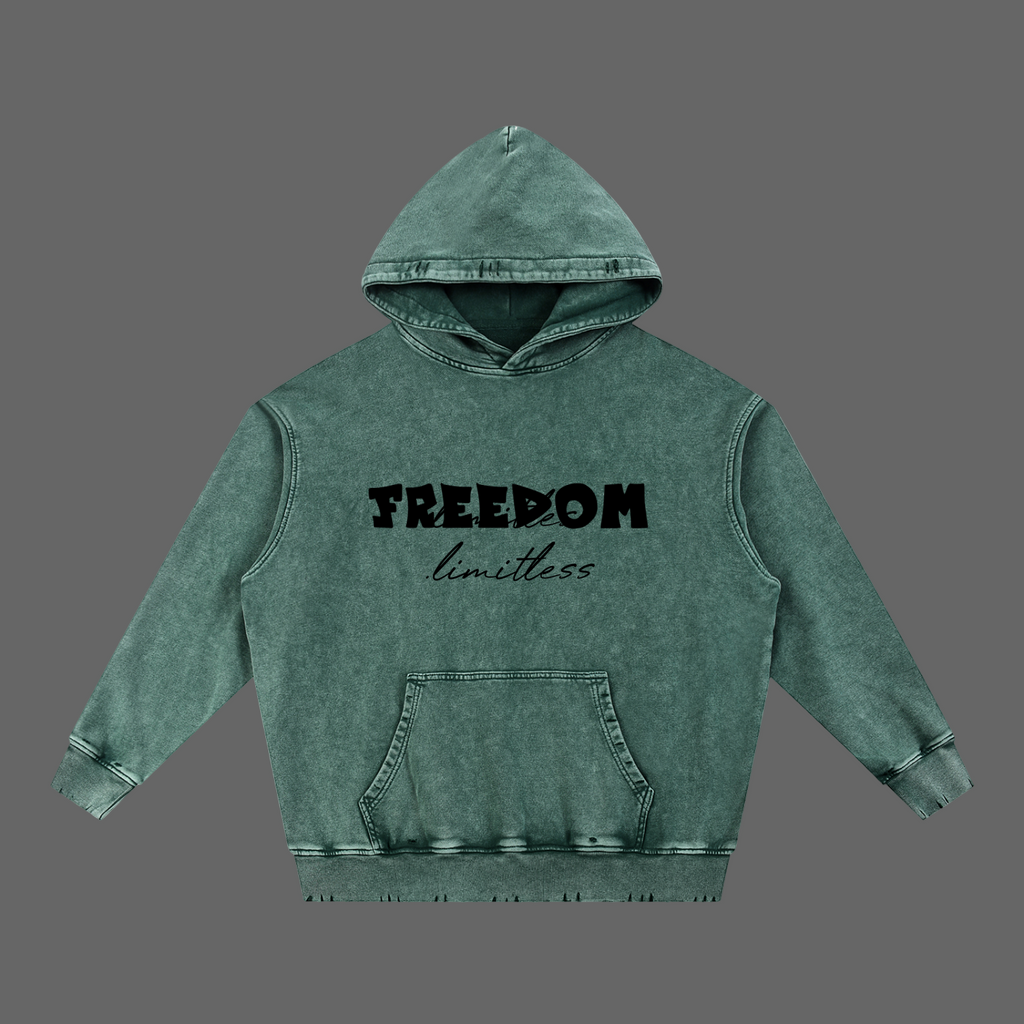 100% cotton FREEDOM. Limitless hoodie